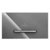 Villeroy & Boch Villeroy And Boch ViConnect Glass Glossy Grey Dual Flush Plate