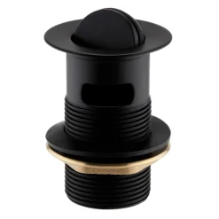 Arezzo Matt Black Slotted Flip Top Basin Waste