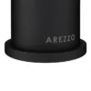 Arezzo Fluted Round Matt Black High Rise Mono Basin Mixer Tap