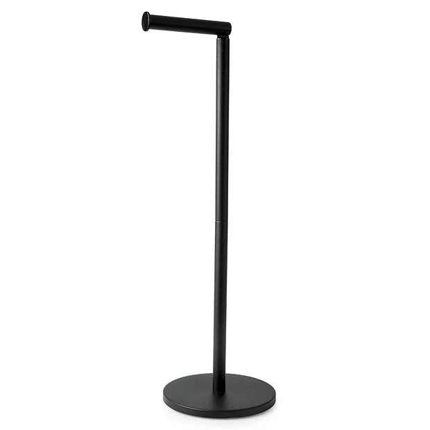 Arezzo Black Free Standing Toilet Roll Holder