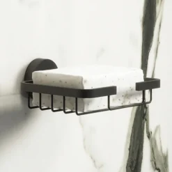 Arezzo Matt Black Soap Basket