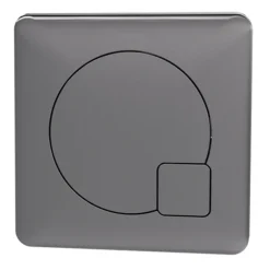 Arezzo Modern Gun Metal Grey Square Flush Plate - 70 X 70mm