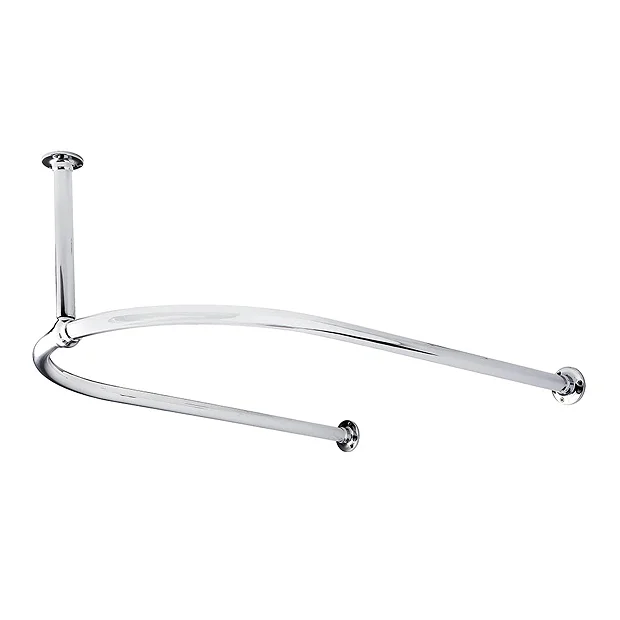 Bayswater U-Shaped Traditional Shower Curtain Rail