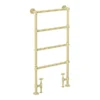 Chatsworth Traditional 598 X 1194 Brushed Brass Floor Mounted Heated Towel Rail