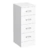 Cove 300x330mm White 4 Drawer Unit