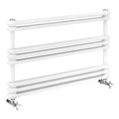Keswick 1000 X 612 Cast Iron Style Traditional White Towel Rail