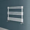 Keswick 800 X 612 Cast Iron Style Traditional White Towel Rail