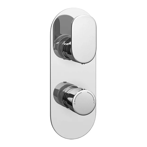 Bosa Modern Twin Concealed Thermostatic Shower Valve - Image 2