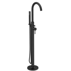 Hudson Reed Tec Single Lever Mono Free-standing Bath Shower Mixer - Matt Black