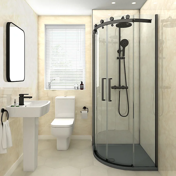 Orion Travertine Marble Shower Wall Panel - 2400 X 1000mm - Image 2