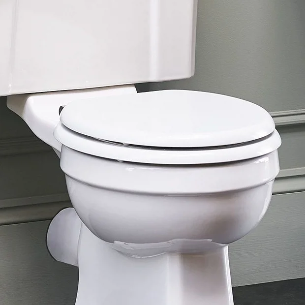 Burlington Soft Close Toilet Seat - Gloss White Seat