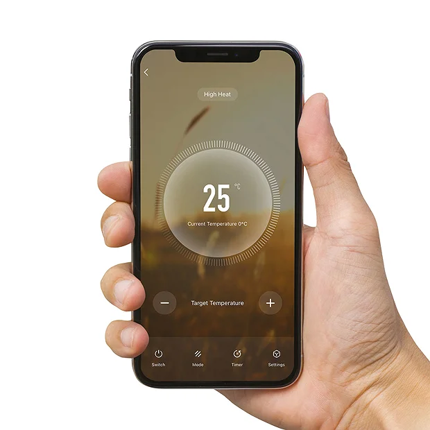 TCP Smart 500W Black 800 X 500mm Wi-Fi Energy Saving Electric Only Towel Radiator - Image 6