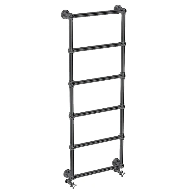 Bloomsbury Black Nickel 1548 X 498mm Wall Mounted Towel Rail