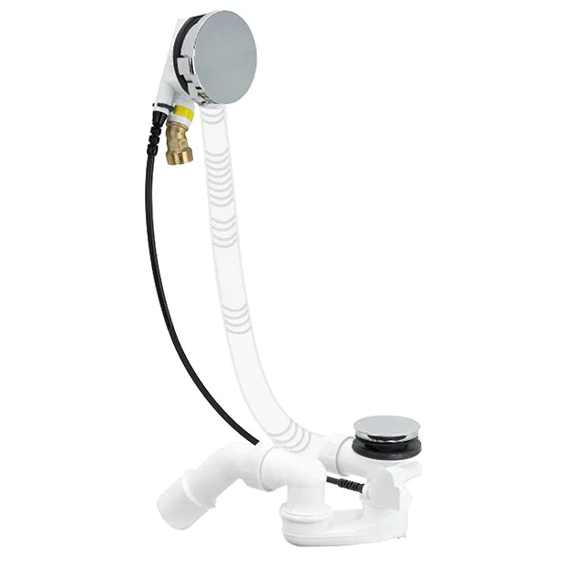 Villeroy & Boch Villeroy And Boch Multiplex Trio Pop-up Bath Filler Waste With Overflow Chrome - Image 2