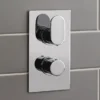 Ultra Ratio Rectangular Concealed Thermostatic Twin Shower Valve