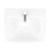 Venice Modern Short Projection Basin & Pedestal (550mm Wide - 1 Tap Hole)