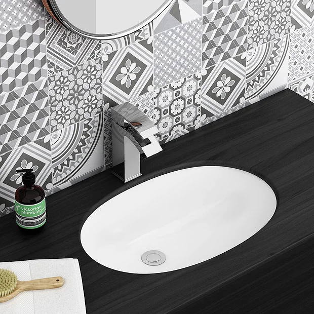 Milos Oval Under Counter Basin 0TH - 565 X 390mm - Image 2