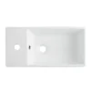 Cubix High Gloss White Vanity Unit Inc Ceramic Basin W480 X D230mm